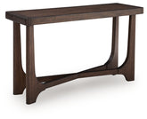 Prime Furniture - Ashley Furniture - Korestone Sofa Table - Sofa Table / Dark Brown - T438-4